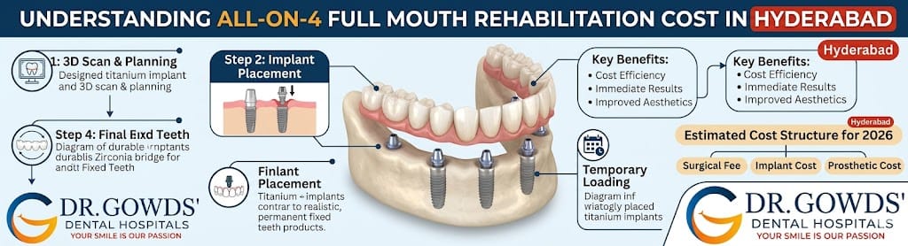 Dr. Gowds' Dental Hospitals | Understanding the Cost of Dental Implant in Hyderabad: A Comprehensive Guide