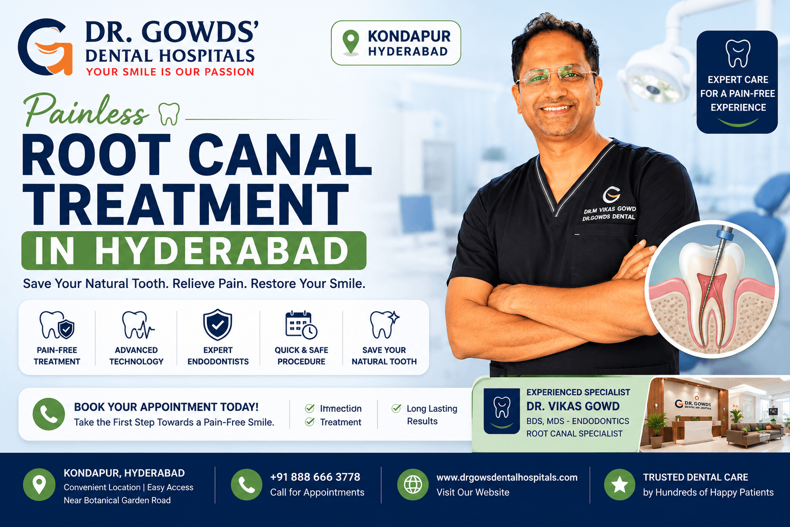Painless Root Canal Treatment in Hyderabad