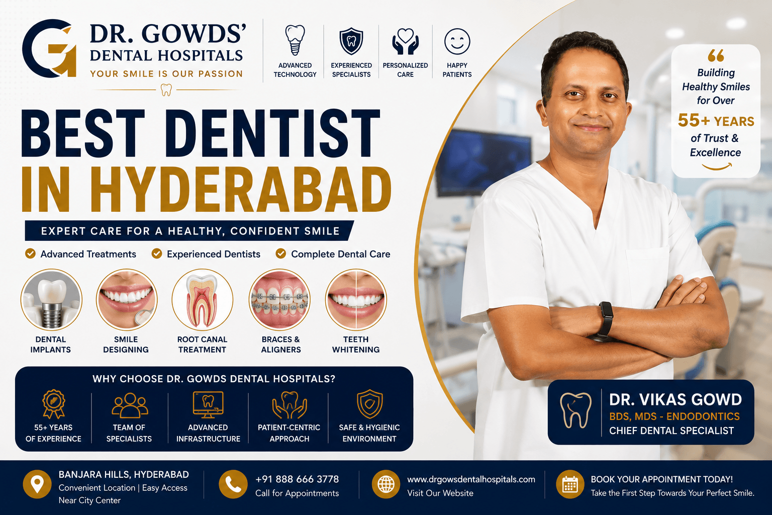 Best Dentist in Hyderabad | Experienced Dental Specialists & Advanced Care