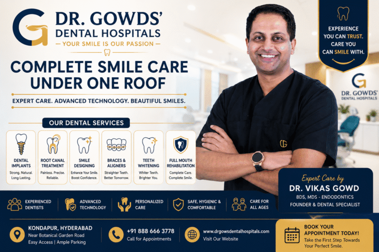 Trusted Dental Hospital in Kondapur for Complete Smile Care
