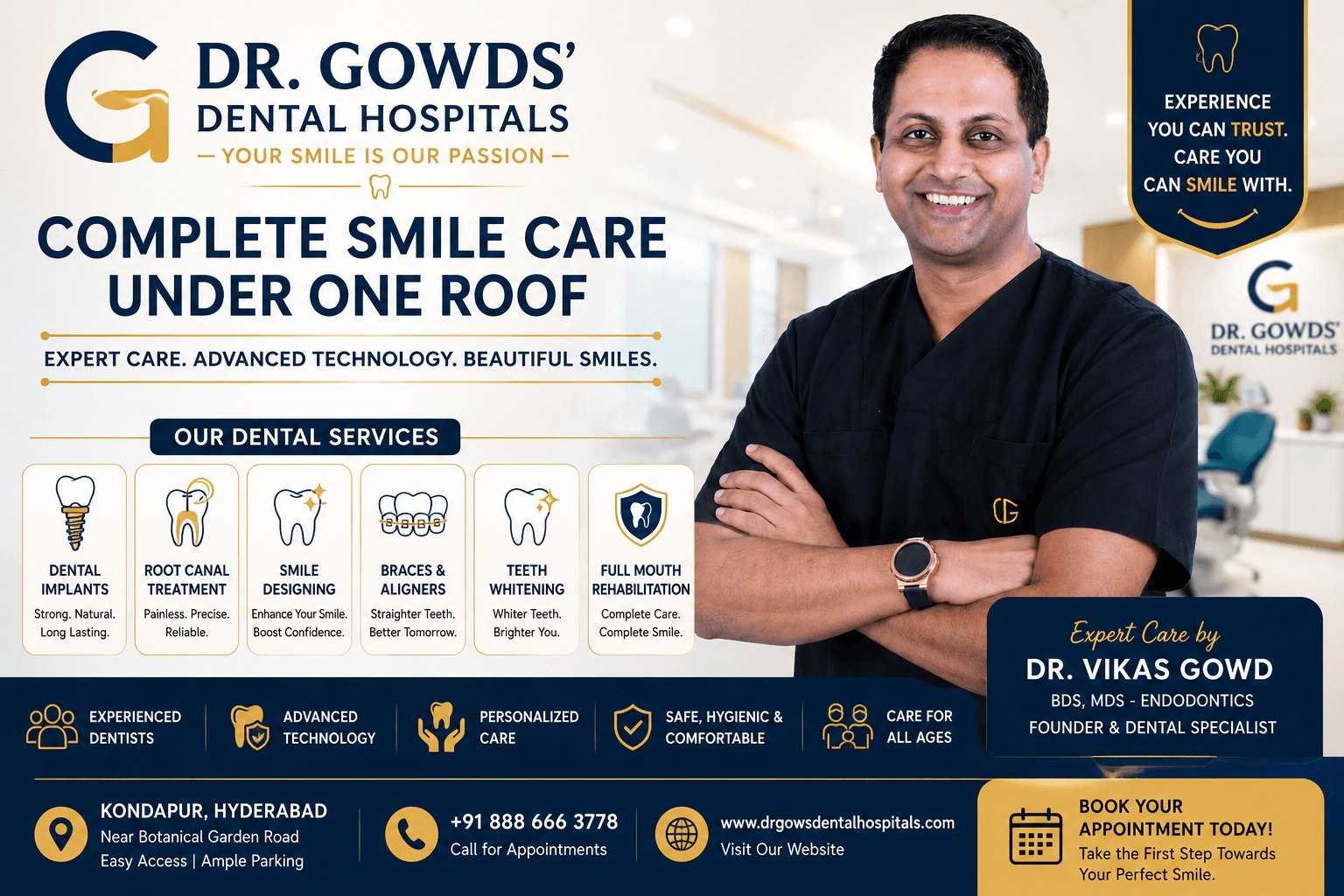 Trusted Dental Hospital in Kondapur for Complete Smile Care