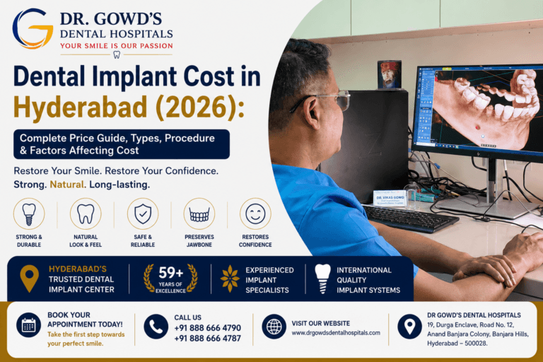 Dental Implant Cost in Hyderabad (2026) Complete Price Guide, Types, Procedure & Factors Affecting Cost