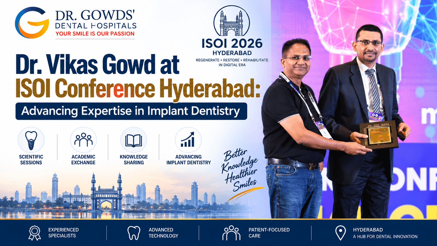 Dr. Vikas Gowd at ISOI Conference Hyderabad: Advancing Expertise in Implant Dentistry