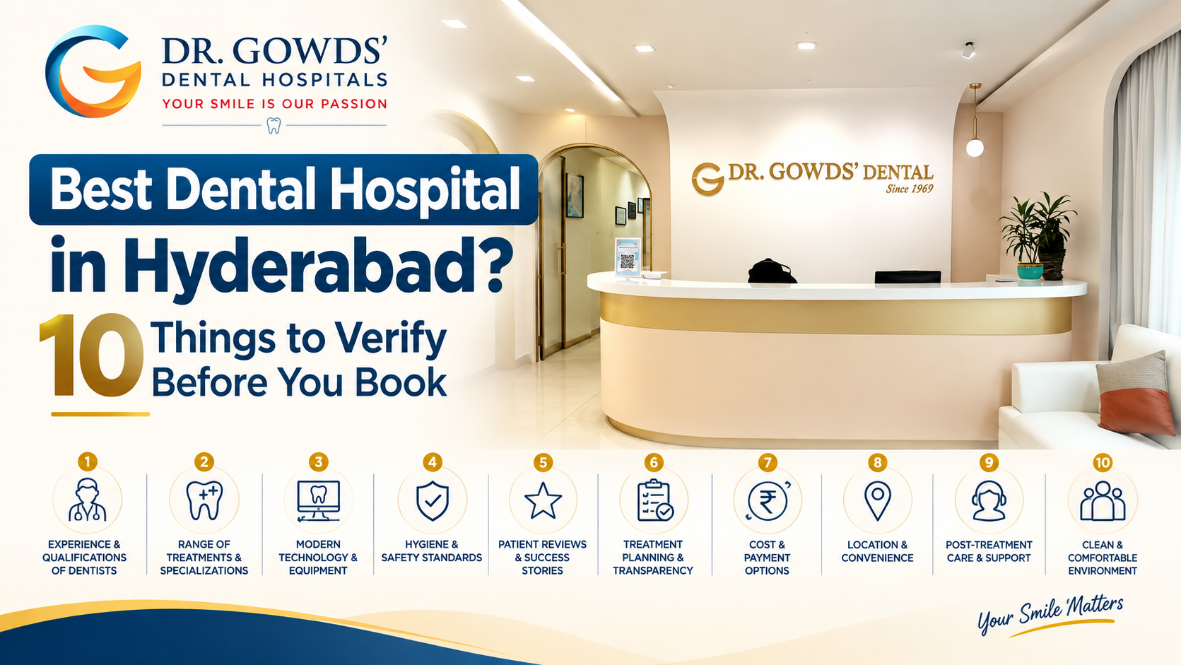 Sterilised dental instruments at Dr. Gowd’s Dental Hospitals, Hyderabad