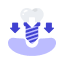 Wisdom tooth removal icon